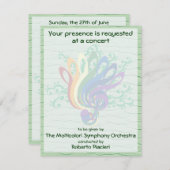 Clef Bouquet Concert Kaart (Voorkant / Achterkant)