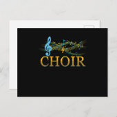 Clef Choir Muzieknoten Choral Chorus Singing Gift Briefkaart (Voorkant / Achterkant)