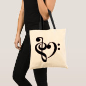 Clef Heart Bag Tote Bag (Voorkant (product))