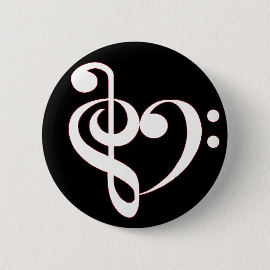 Clef Heart Button (Voorkant)