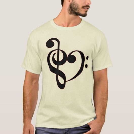 Clef Heart Shrit T-shirt (Voorkant)