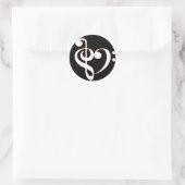 Clef Heart Sticker (Tas)