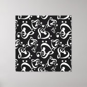 Clef Hearts Zwart-wit Muziek Wall Art Canvas Afdruk (Voorkant)