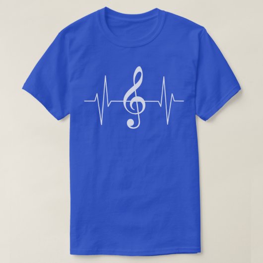 Clef Music Hartslag T-shirt (Design voorkant)