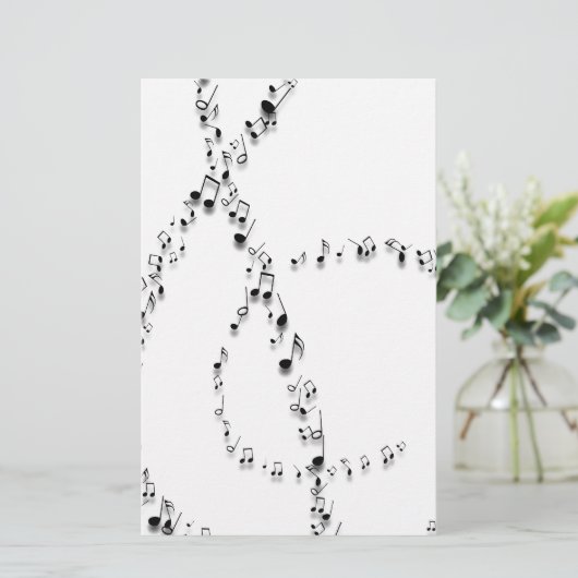 Clef notes briefpapier (Staand voorkant)