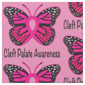 Cleft Palate Awareness with Butterfly Ribbon Stof (Close Up)