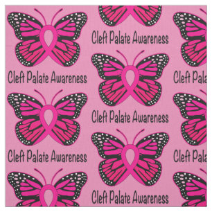Cleft Palate Awareness with Butterfly Ribbon Stof