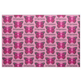 Cleft Palate Awareness with Butterfly Ribbon Stof (Fat Quarter)