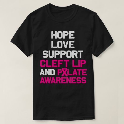 Cleft Palate Lip Fun Disease Strong Awareness Pull T-shirt (Design voorkant)