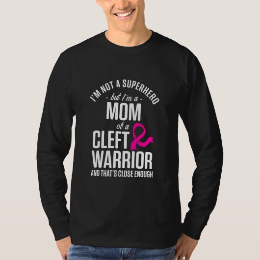 Cleft Palate Lip mam Hero Cleft Sterke Bewustheid T-shirt (Voorkant)