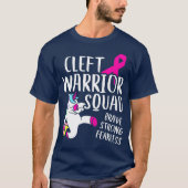 Cleft Palate Lip Warrior Squad Sterke T-shirt (Voorkant)