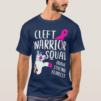 Cleft Palate Lip Warrior Squad Sterke T-shirt