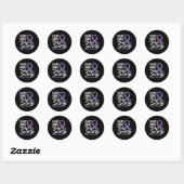 Cleft Sterke Cleft Warrior Craniofacial Awar Ronde Sticker (Vel)