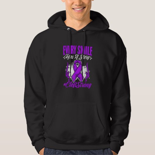 Cleft Strong Cleft Warrior Cleft Craniofacial Awar Hoodie (Voorkant)