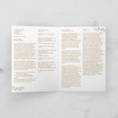 Clegant Catholic Wedding Program With Readings  Programma (Binnen)