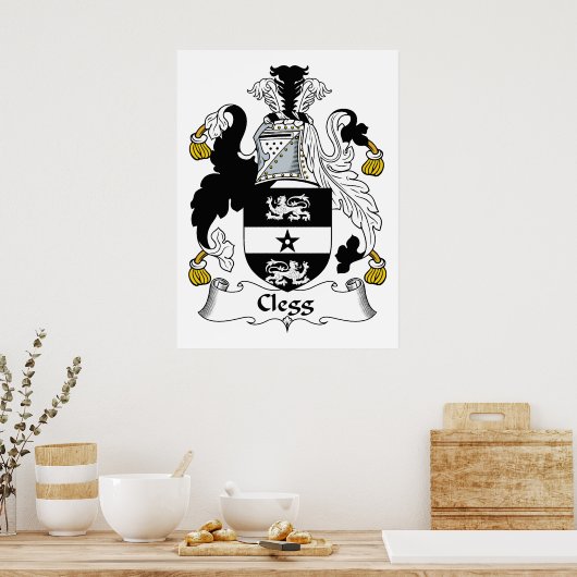 Clegg Family Crest Poster (Keuken)