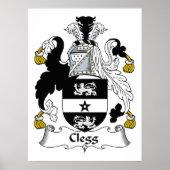 Clegg Family Crest Poster (Voorkant)