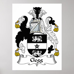 Clegg Family Crest Poster