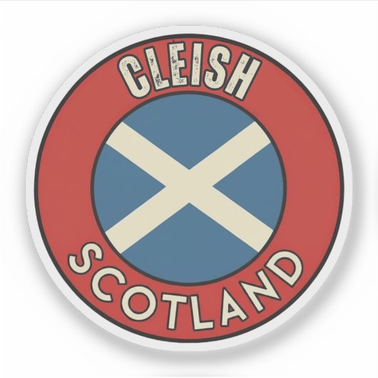 Cleish, Schotland Sticker (Voorkant)