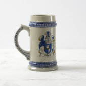 Cleland Coat of Arms Stein - Familiecrest Bierpul (Links)