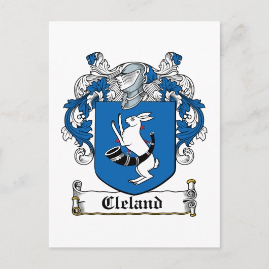 Cleland Family Crest Briefkaart (Voorkant)