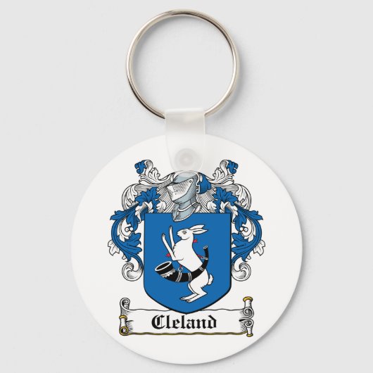 Cleland Family Crest Sleutelhanger (Voorkant)