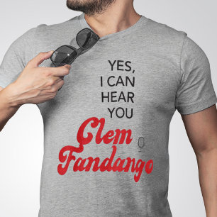Clem Fandango Funny TV Quote Red T-shirt