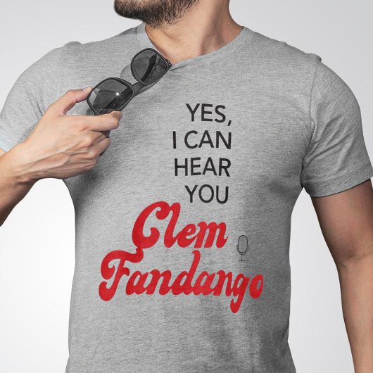 Clem Fandango Funny TV Quote Red T-shirt