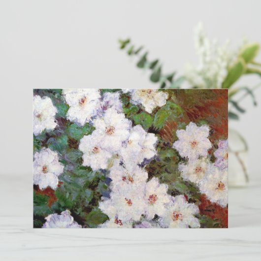 Clematis, 1887 schilderij van Monet, Kaart (Staand voorkant)