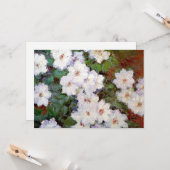 Clematis, 1887 schilderij van Monet, Kaart (Voorkant / Achterkant in situ)