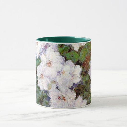 Clematis, 1887 schilderij van Monet, Mok (Midden)