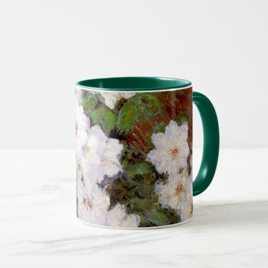 Clematis, 1887 schilderij van Monet, Mok (Voorkant rechts)