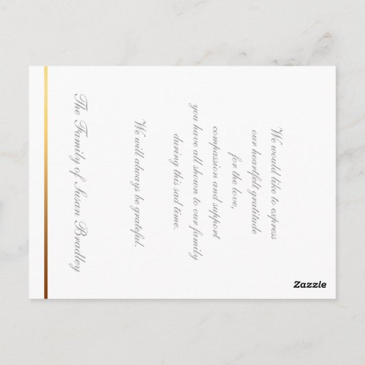 Clematis 2c Bloemen BW Foto Sympathie Dank u Briefkaart (Achterkant)