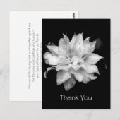 Clematis 3a Memorial Sympathy Dank u Briefkaart (Voorkant / Achterkant)