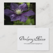 Clematis 8510 Mini Print Visitekaartje (Voorkant / Achterkant)