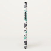 Clematis Blauwgroen Waterverf bloemenpatroon Case-Mate iPhone Case (Achterkant / rechts)