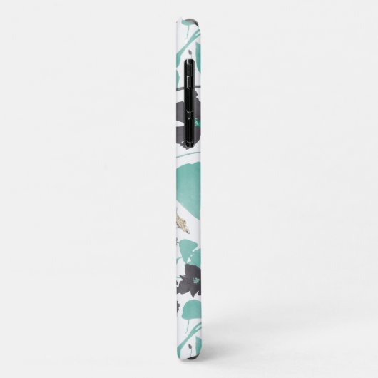 Clematis Blauwgroen Waterverf Case-Mate iPhone Case (Achterkant/links)