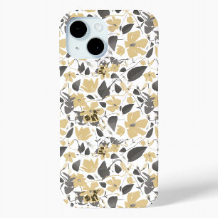 Clematis Bloeiende Gouden Gele Vine Bloemen iPhone 15 Case