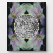 Clematis bloemblaadjes Abstract Voeg je eigen foto Fotoplaat (Voorkant)