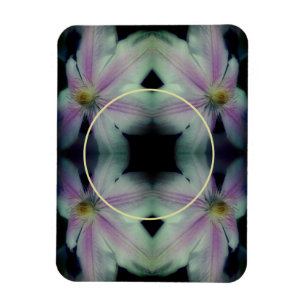 Clematis bloemblaadjes Abstract Voeg je foto toe Magneet