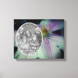 Clematis Bloemblaadjes Creëer Uw Eigen Foto Canvas Afdruk