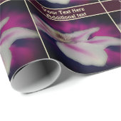 Clematis bloemblaadjes gepersonaliseerd cadeaupapier (Rol Hoek)