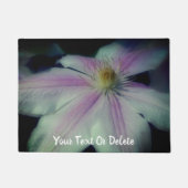 Clematis bloemblaadjes gepersonaliseerd deurmat (Voorkant)