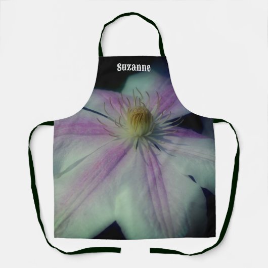 Clematis bloemblaadjes gepersonaliseerd schort (Voorkant)
