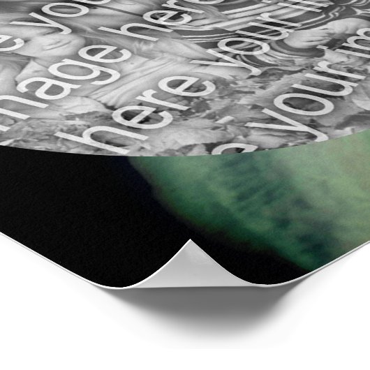 Clematis bloemblaadjes Lijst Creëer Uw eigen foto Poster (Hoek)