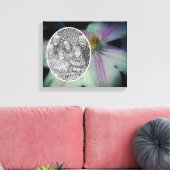 Clematis Bloemblaadjes Maak Je Eigen Foto Canvas Afdruk (Insitu (Woonkamer))