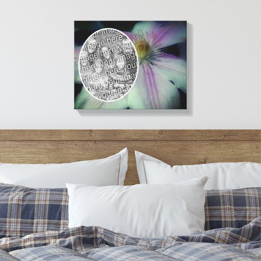 Clematis Bloemblaadjes Maak Je Eigen Foto Canvas Afdruk (Insitu (Slaapkamer))