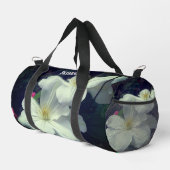 Clematis bloemen gepersonaliseerd plunjezak (Rechterhoek)