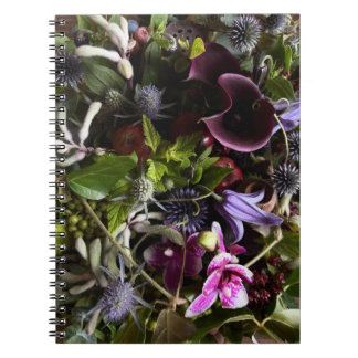 Clematis & Blue Floral Botanical Notebook Notitieboek