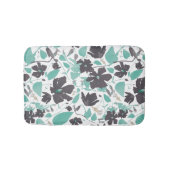 Clematis Chocolate Mint Floral Pattern Badmat (Voorkant)